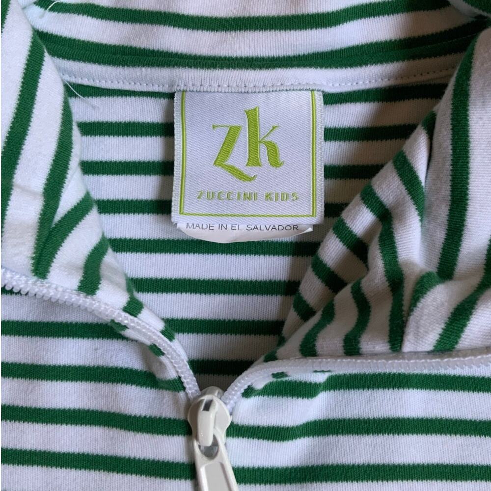 Zuccini Kids Green and white Pullover 24 mo - Picture 2 of 3